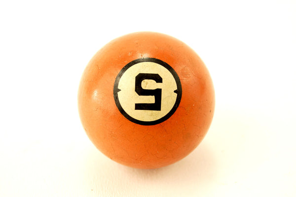 Antique Billiard Ball Orange Number 13 Standard Pool Ball -  in 2023