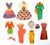 Vintage Paper Doll "Judy" with Clothing, 11 pieces (c.1940s) - thirdshift