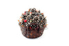 Vintage Holiday Basket Centerpiece with Pinecones, Lights, Ornaments (c.1980s) - thirdshift