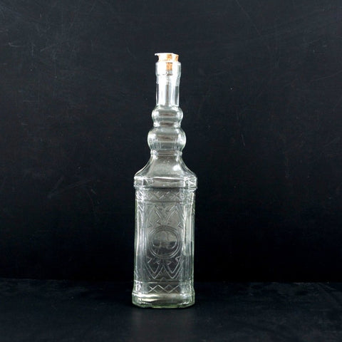 Square Glass Bottle, 7 Oz. w/ Cork
