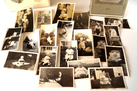 Vintage Black and White Photograph Collection of Children, 23 Photos ...