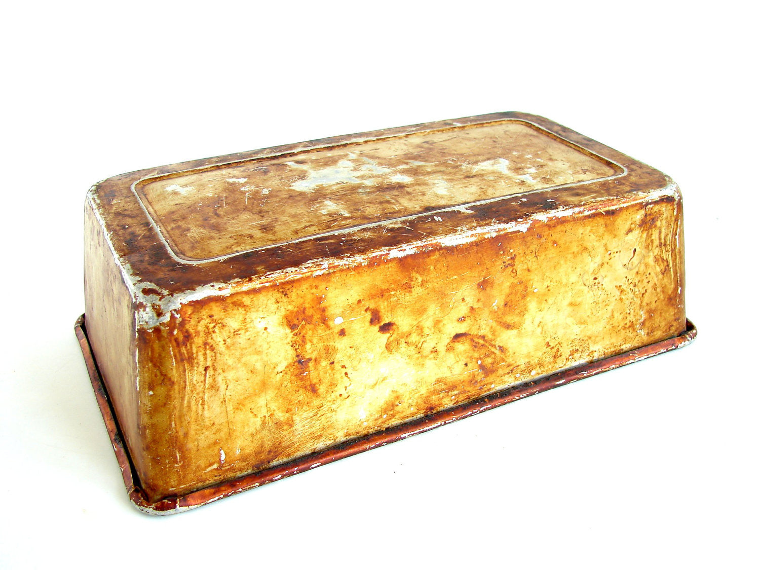 Vintage 8 Square Ekcology T630 Metal Bread Loaf Baking Pan With Hanger Hook  USA -  Denmark