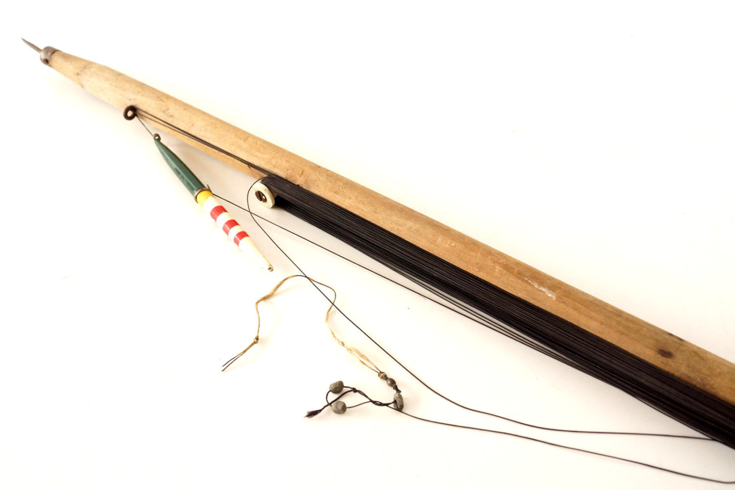 Kalkaska Tackle Company Primitive Vintage 29” Ice Fishing Jig Rod Pole Red  