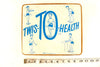 Vintage Twis-TO-Health Twist Board in Blue and White (c1950s) - thirdshift