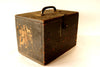 Vintage Wood Box with Lid, Handle and 3M Label (c1950s) - thirdshift