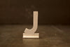 Vintage Metal Sign Letter "J" with Base, 1-13/16 inches tall (c.1950s) - thirdshift