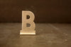 Vintage Metal Sign Letter "B" with Base, 1-13/16 inches tall (c.1950s) - thirdshift