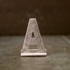 Vintage Metal Sign Letter "A" with Base, 1-13/16 inches tall (c.1950s) - thirdshift