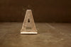 Vintage Metal Sign Letter "A" with Base, 1-13/16 inches tall (c.1950s) - thirdshift